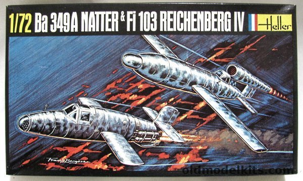 Heller 1/72 Bachem Ba-349 A Natter and Fieseler Fi-103 Reichenberg IV, 226 plastic model kit